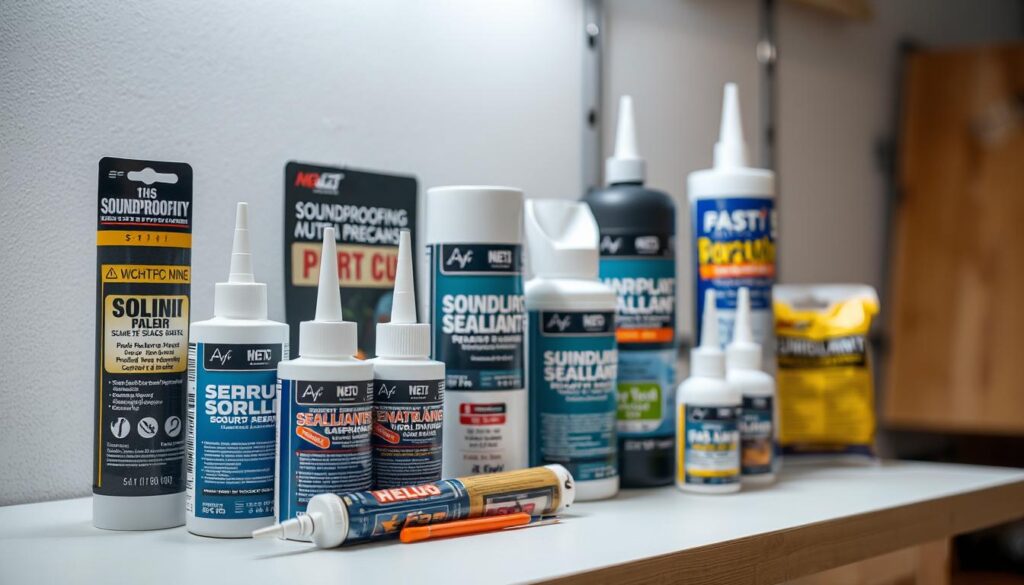 Soundproofing sealants and adhesives